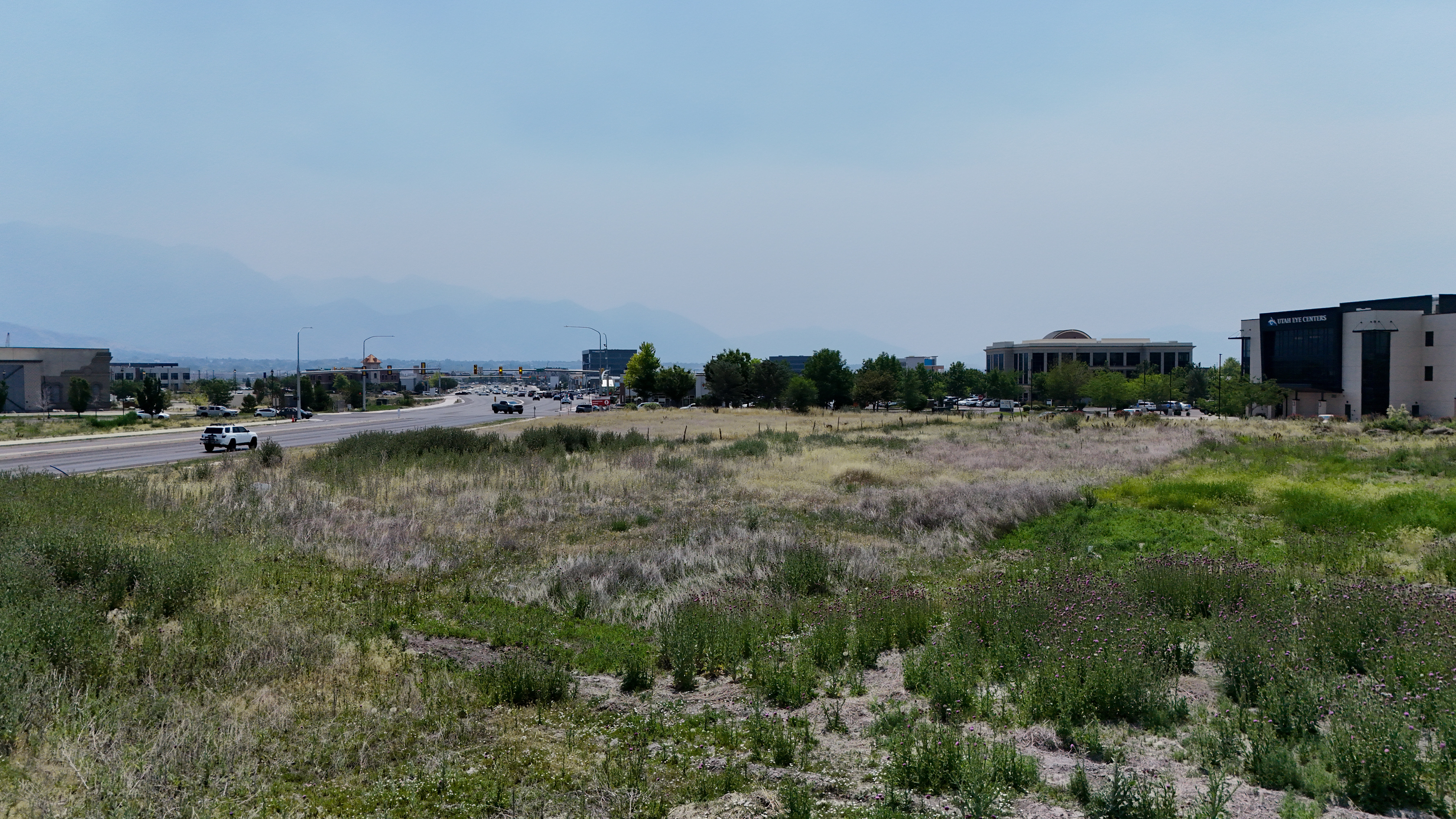 Drone aerial photo land parcel Pleasant Grove Utah