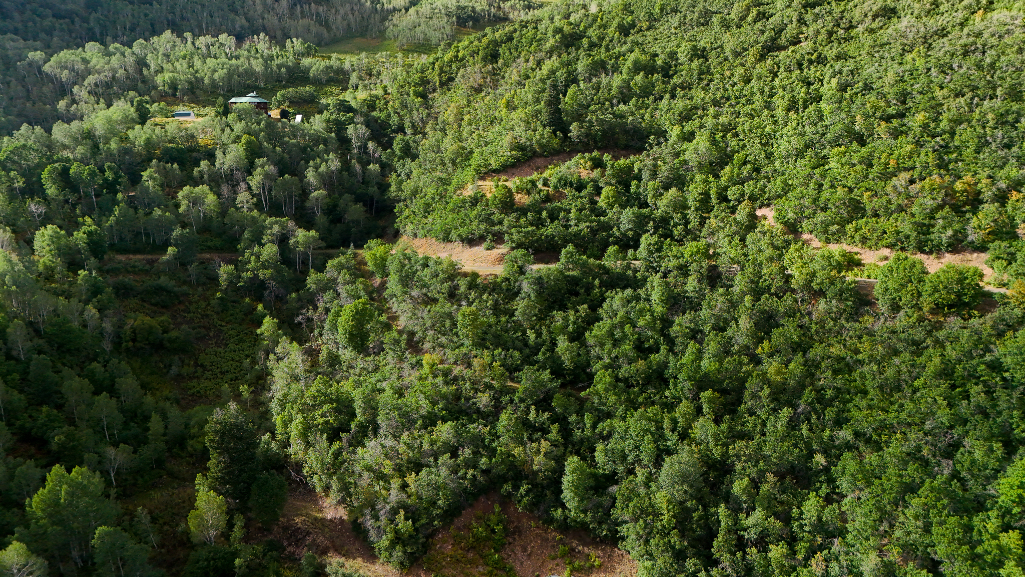 Drone aerial photo lot Springville Utah